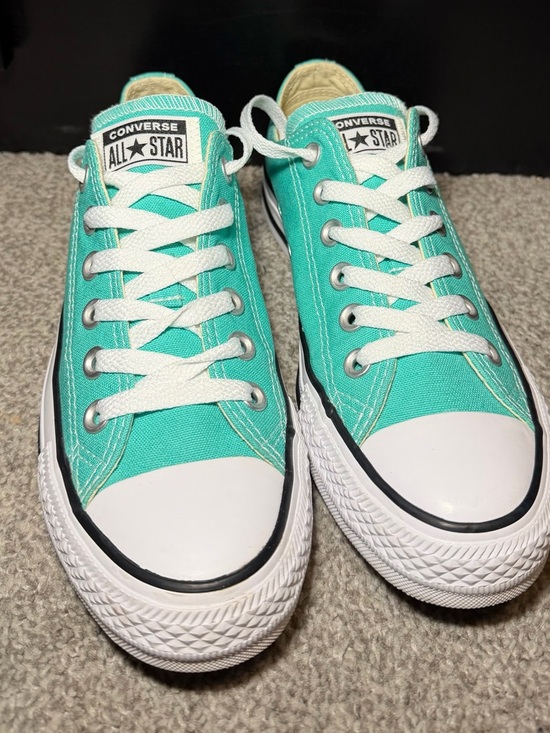 Converse Shoes - Converse Low Top Sneakers - Teal with White